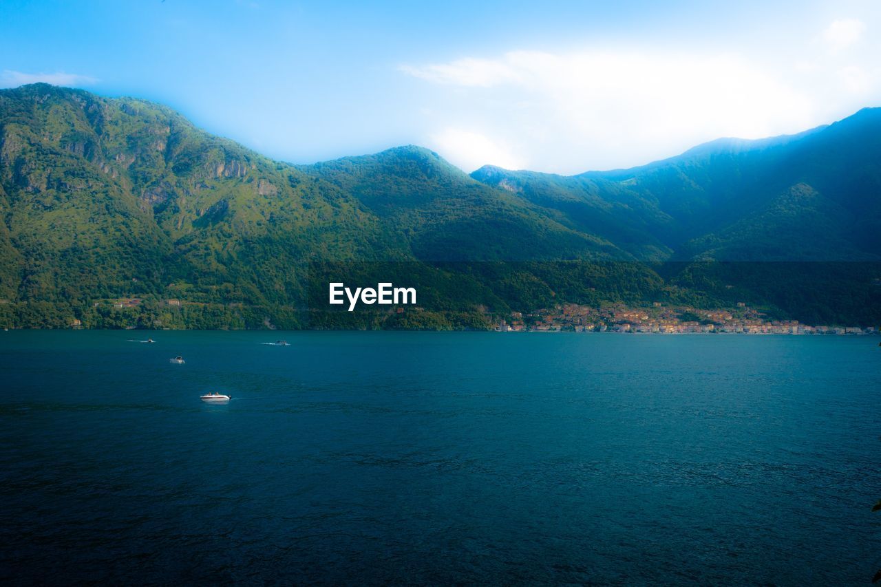 SCENIC VIEW OF SEA AGAINST BLUE SKY