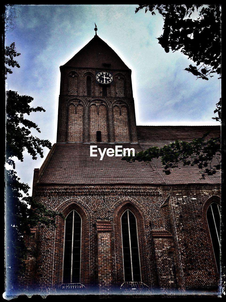 Low angle view of church against sky