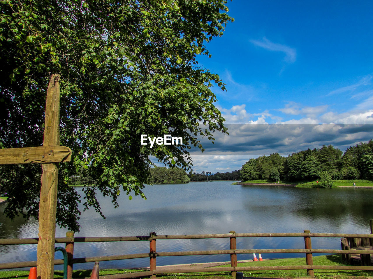 Scenic view of river against sky