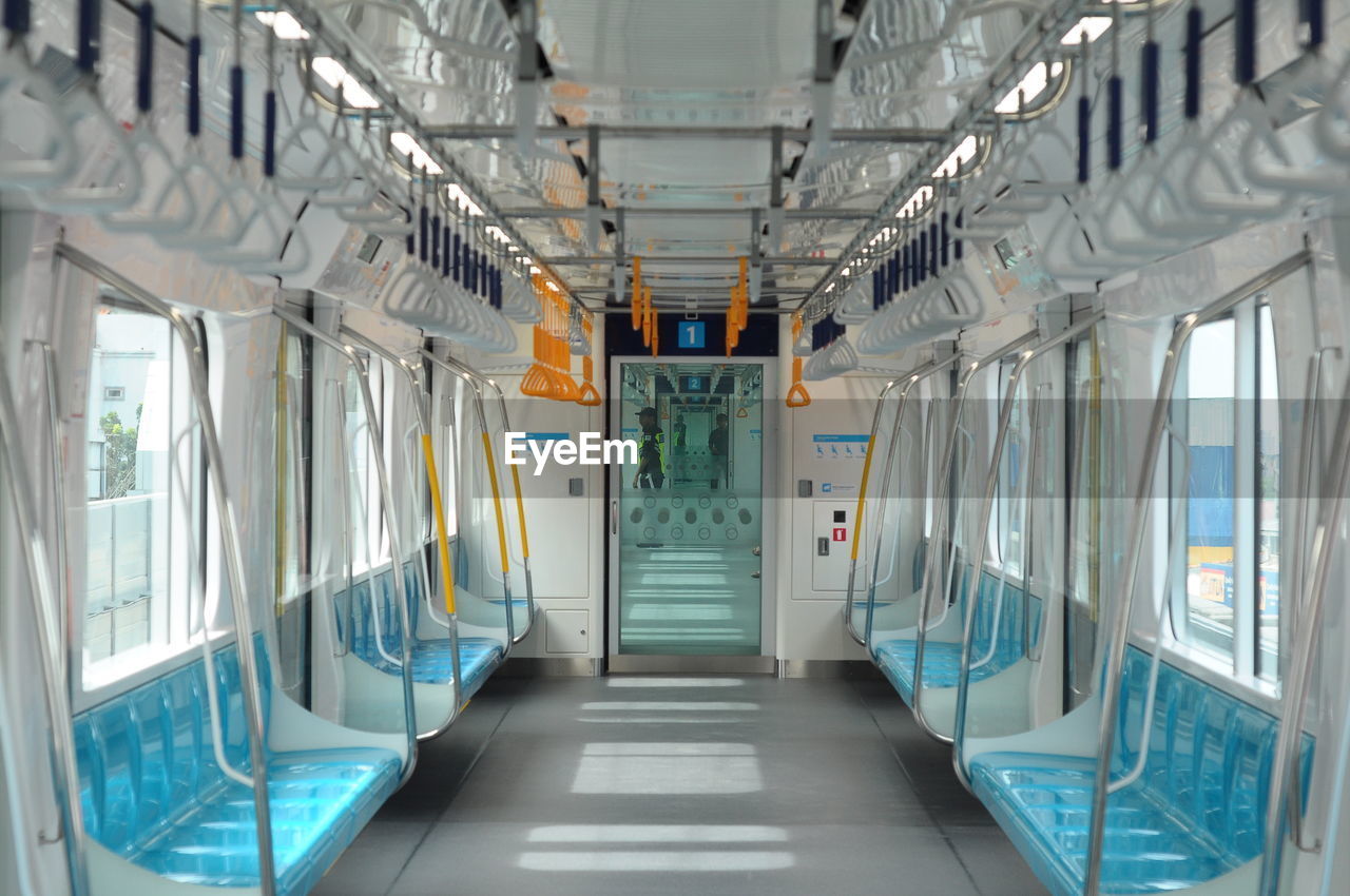 Interior of train