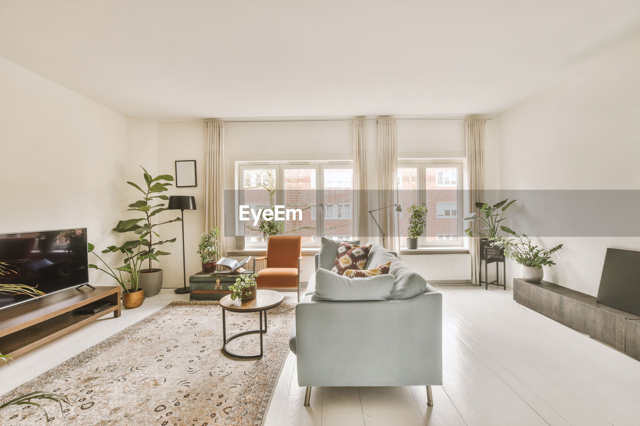 empty chairs and table at home