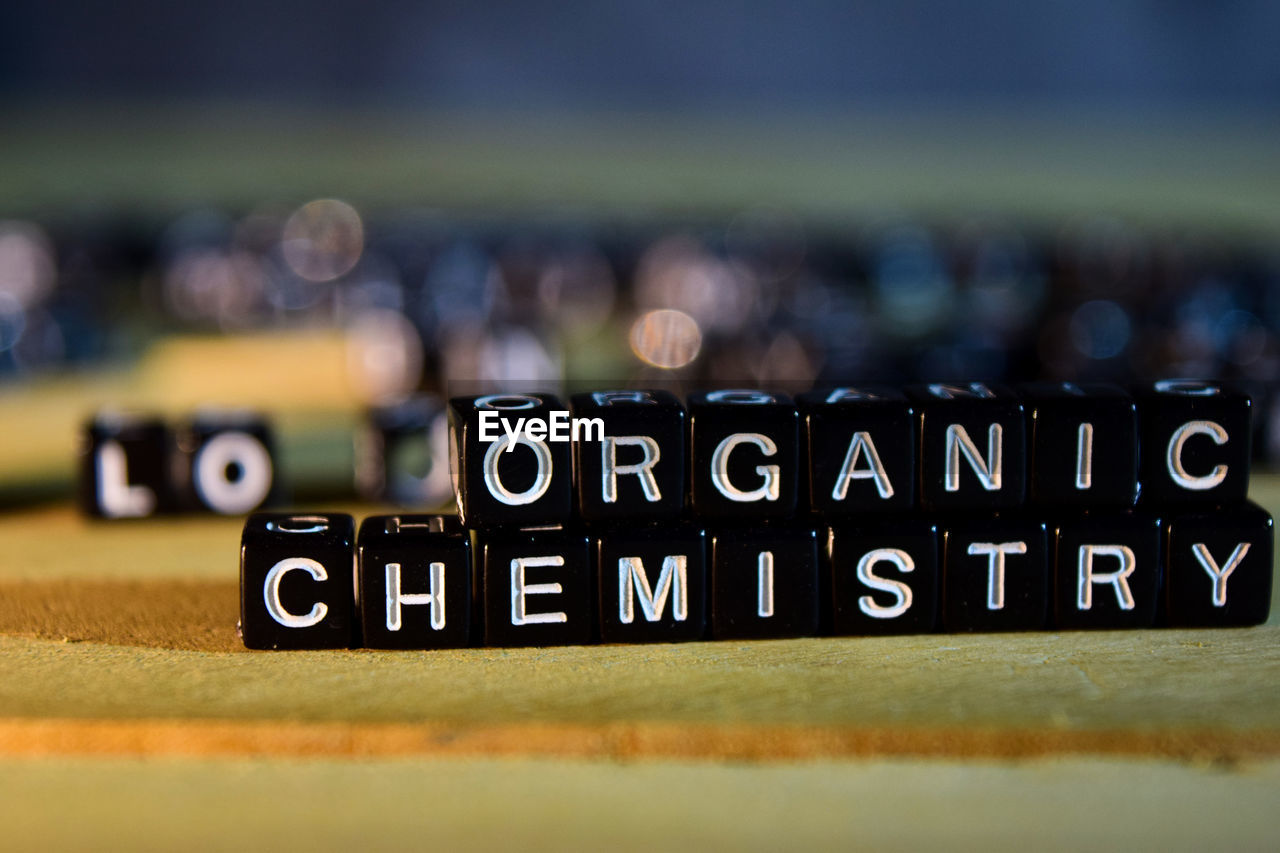 CLOSE-UP OF INFORMATION SIGN