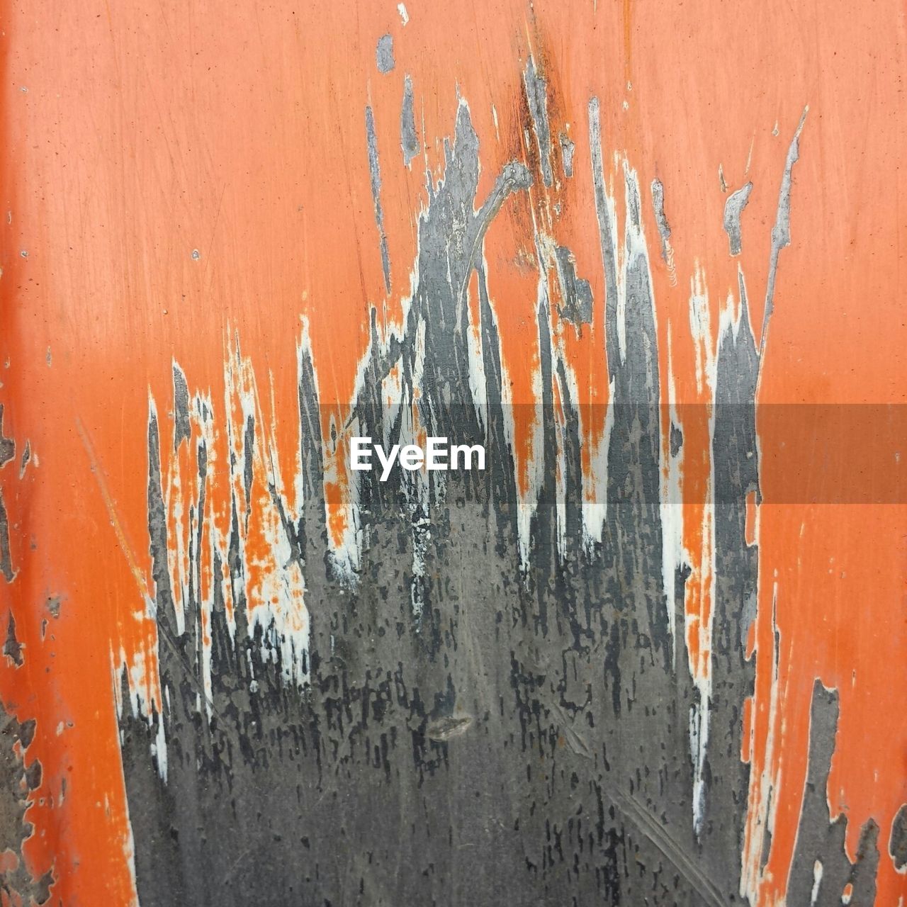 Full frame shot of orange peeling paint on wall