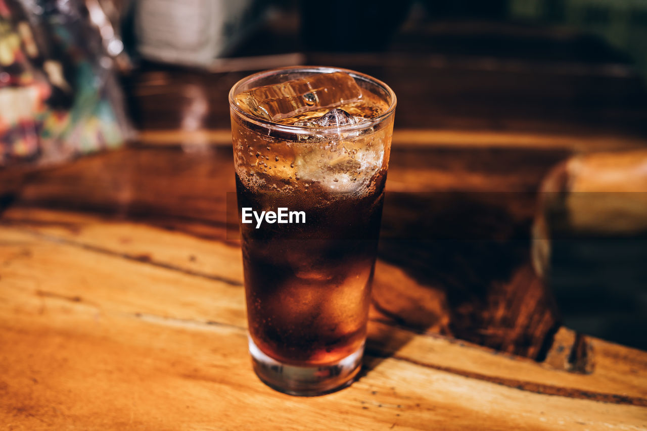 Close-up of drink on table