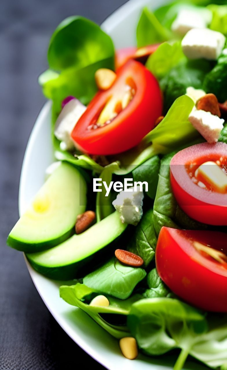 Close-up of salad in plate