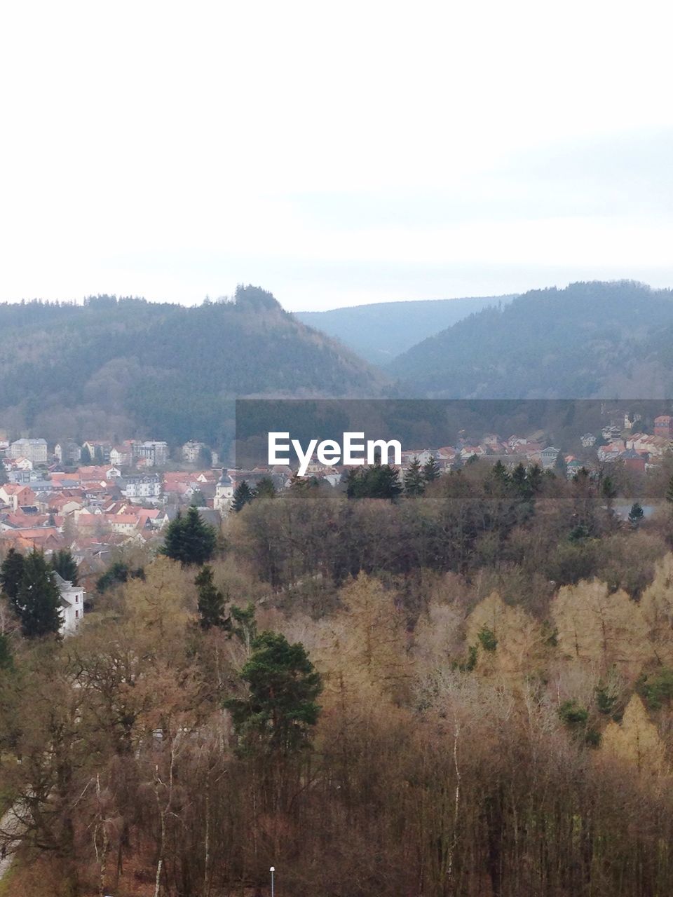 HIGH ANGLE VIEW OF TOWNSCAPE