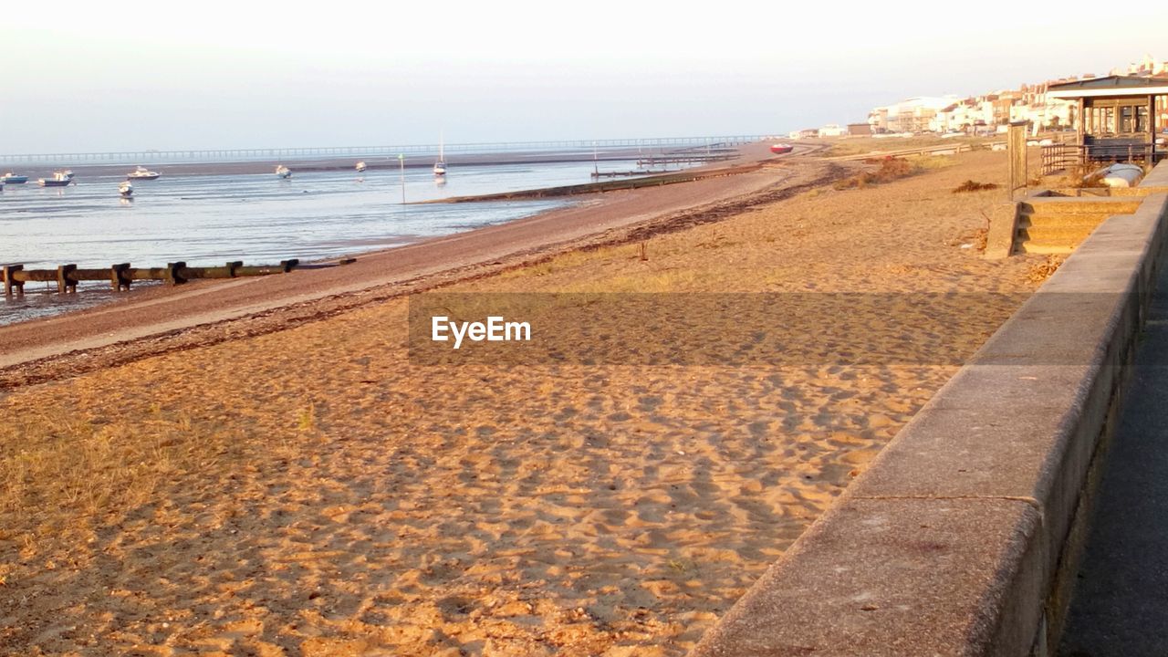 Panoramic view of beach against sky