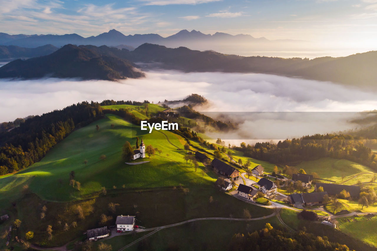 Scenic view of landscape against sky