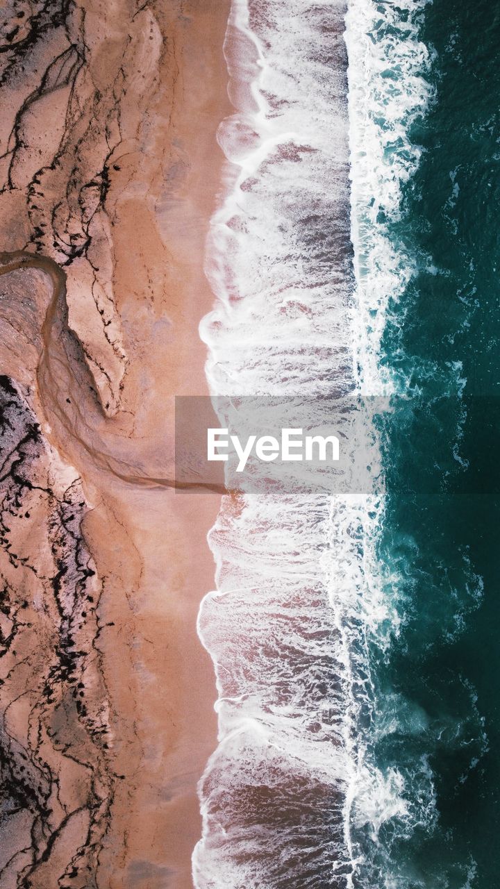 Rock formation on sea shore