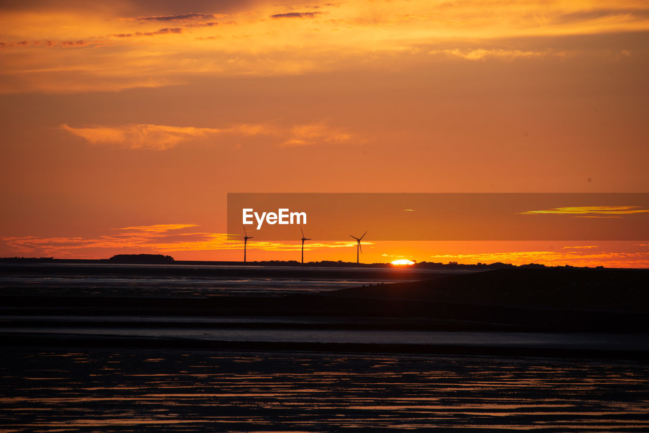 SCENIC VIEW OF SEA DURING SUNSET