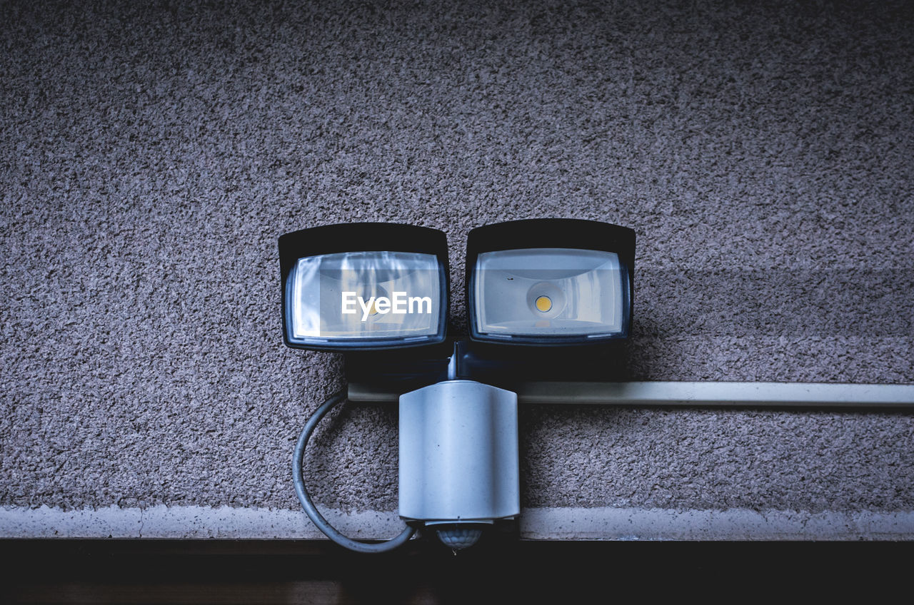 Lighting equipment on wall