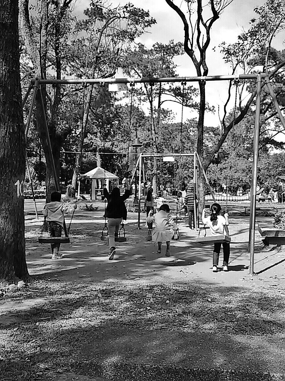 Kids playing in playground