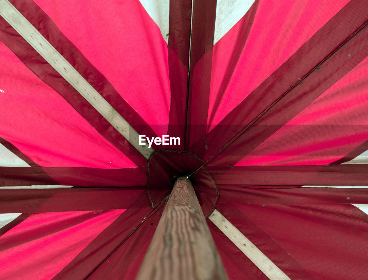 CLOSE-UP LOW ANGLE VIEW OF UMBRELLA