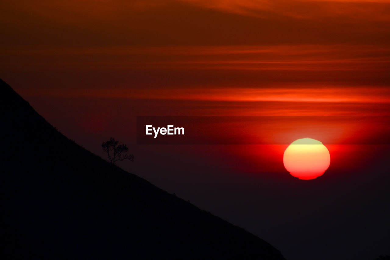 SCENIC VIEW OF ORANGE SKY