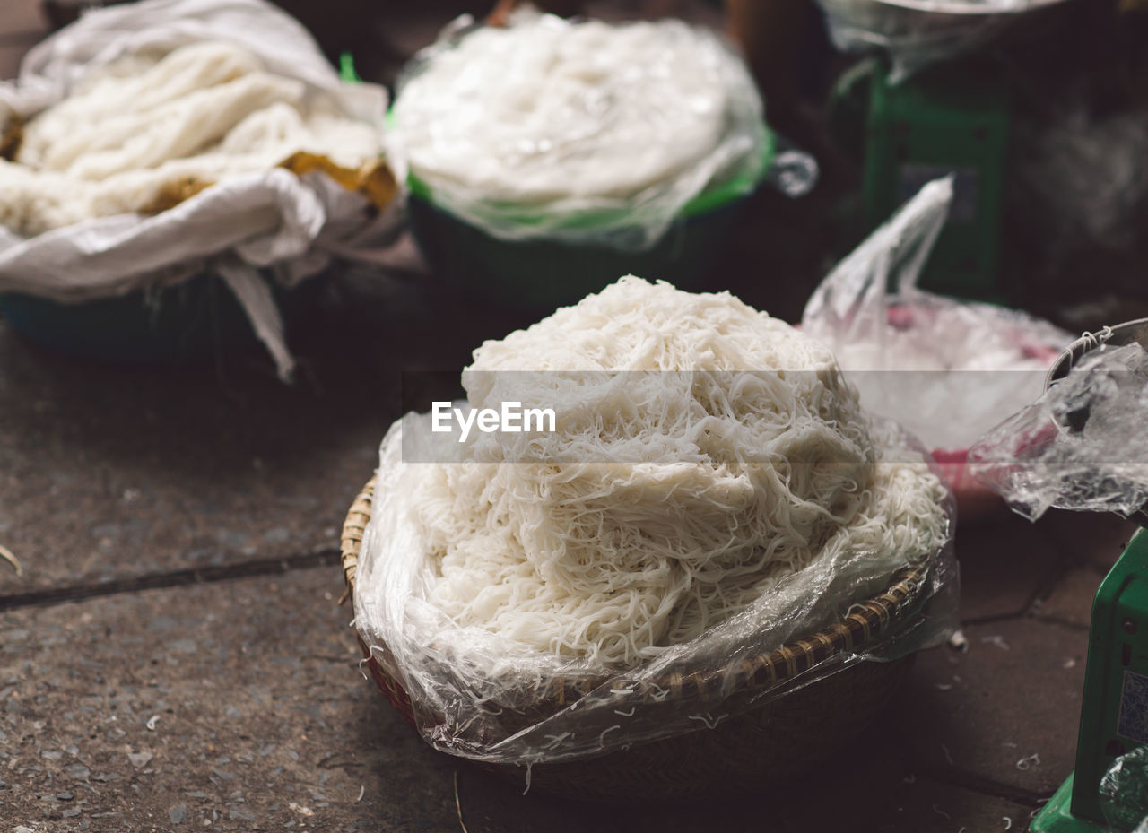 Close-up of food for sale in market