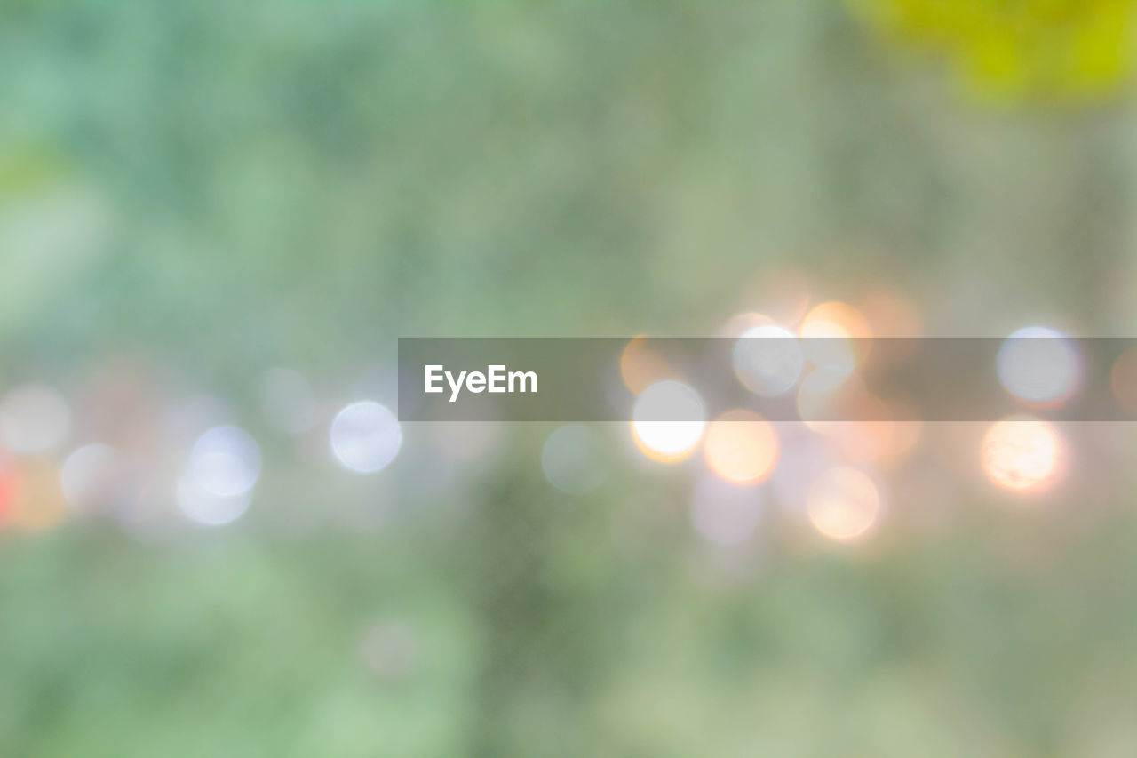 DEFOCUSED LIGHTS AGAINST SKY