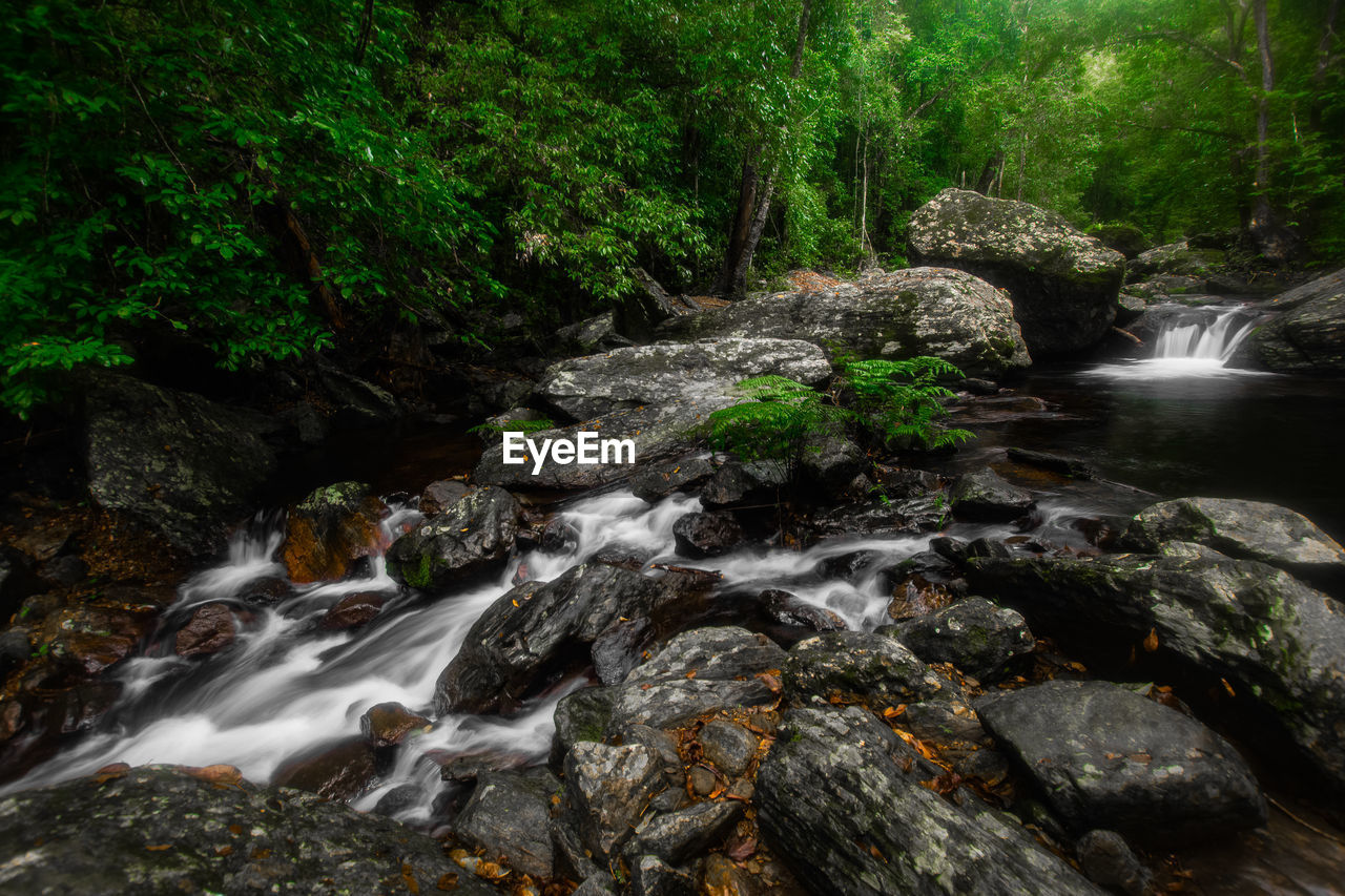 River flowing through rocks