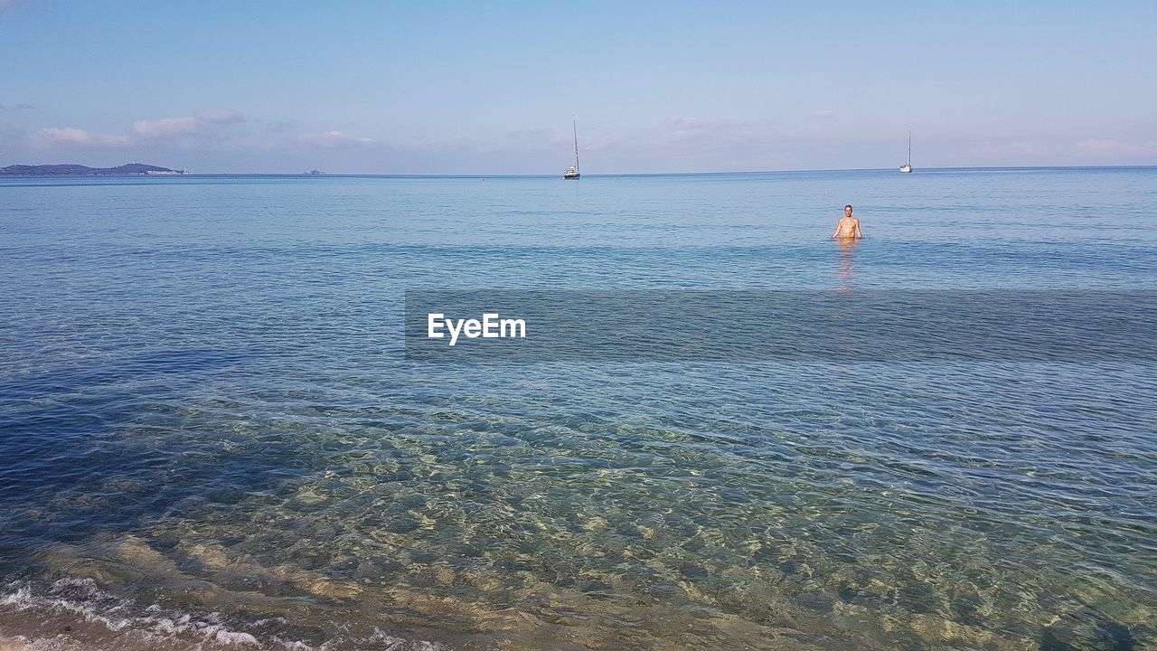 VIEW OF SEA AGAINST SKY