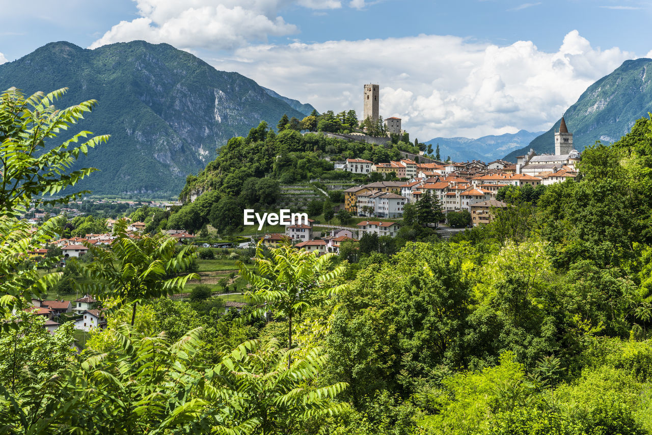 Ancient fortified village of gemona del friuli. italy