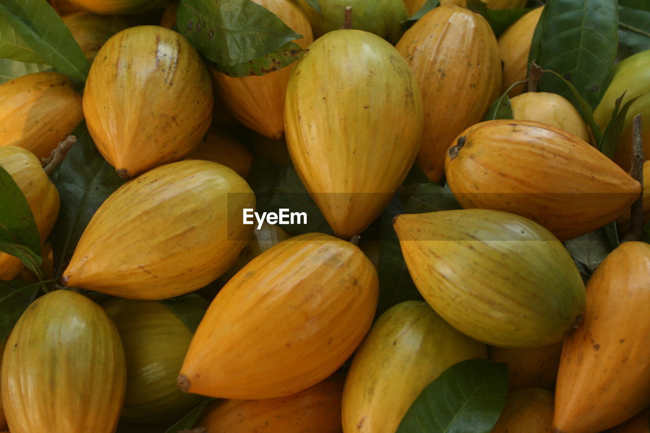 Full frame shot of fruits for sale at market stall