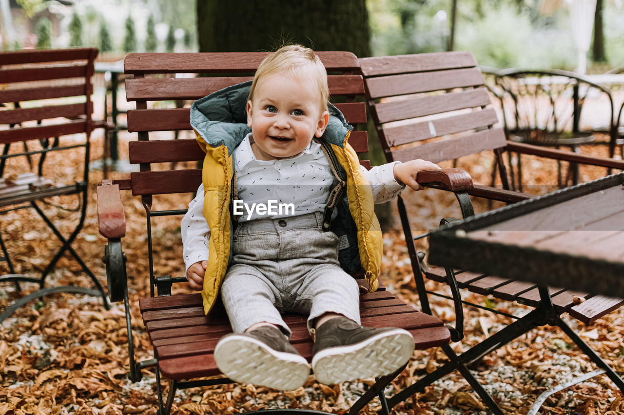 Cute 1 year old little boy