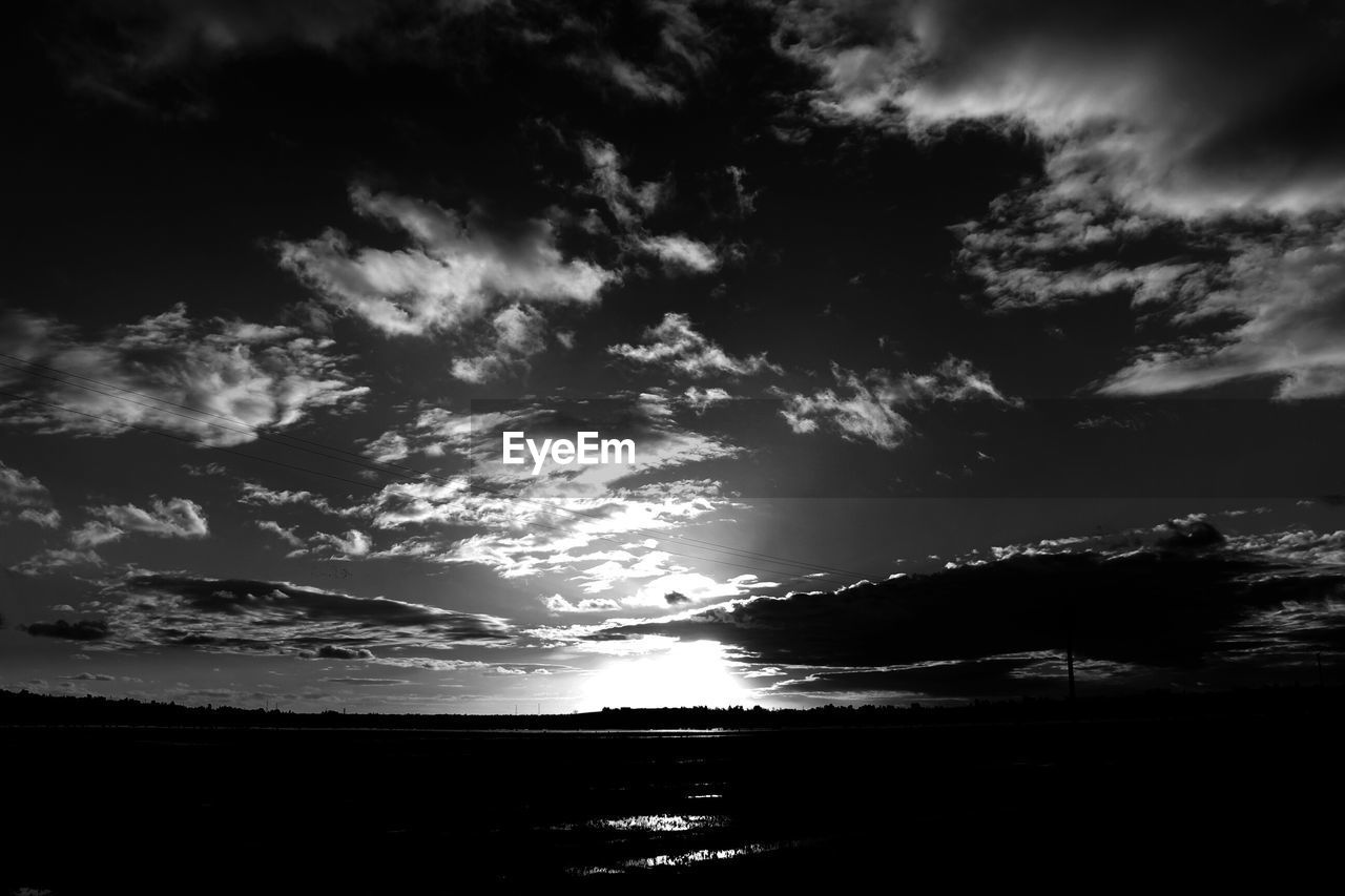 SCENIC VIEW OF CLOUDY SKY OVER LANDSCAPE