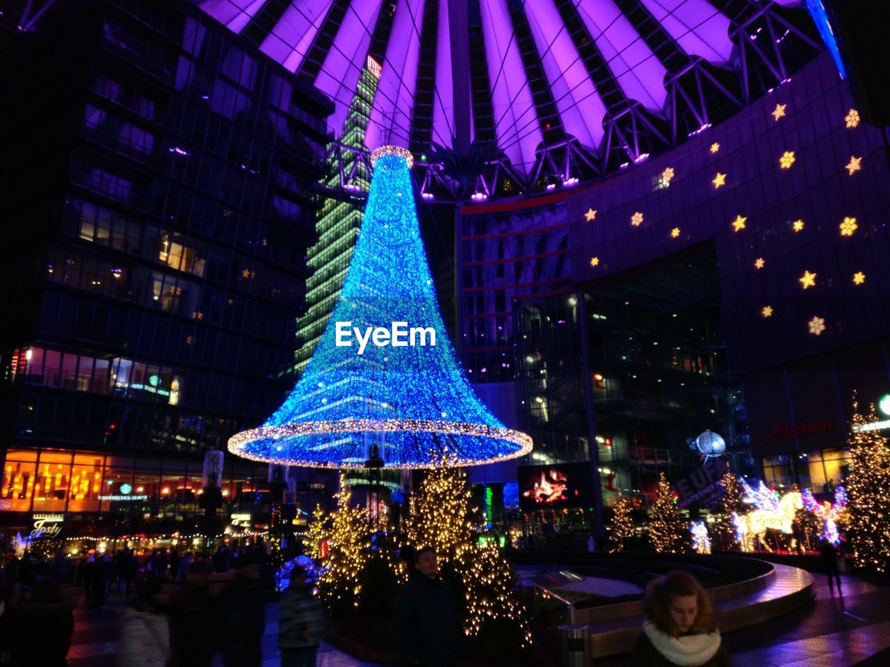 ILLUMINATED CAROUSEL AT NIGHT