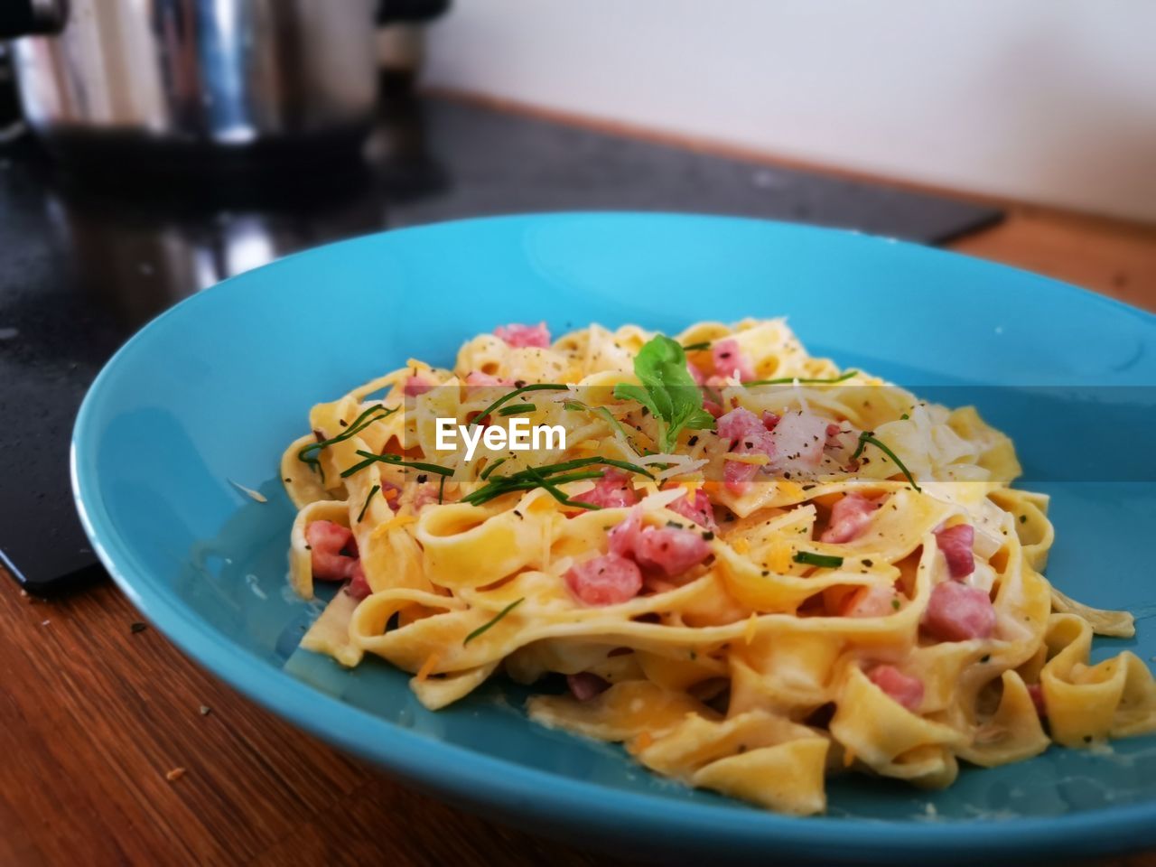 High angle view of meal served in plate