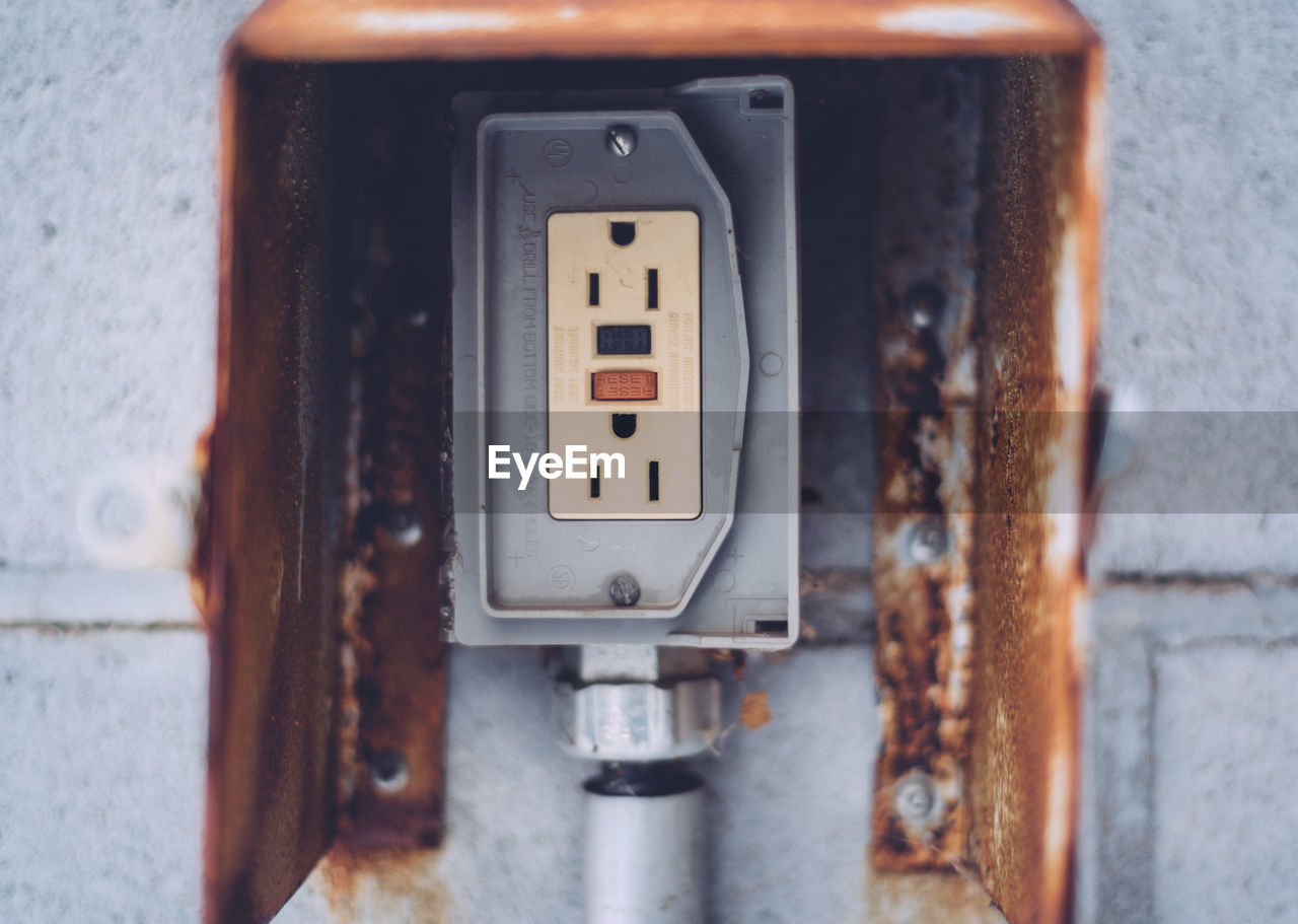 Close-up of electrical socket