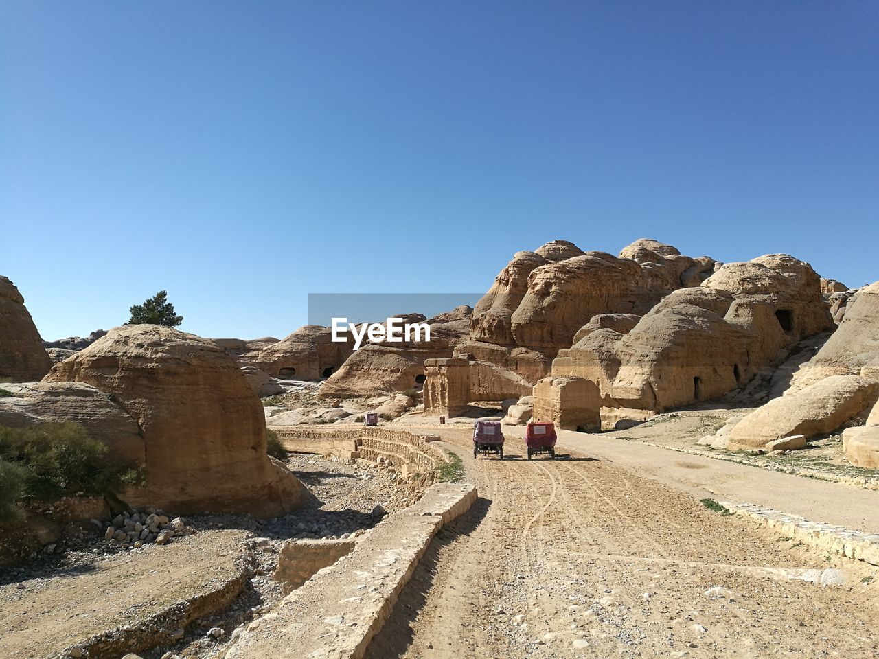 ROCK FORMATIONS AGAINST SKY