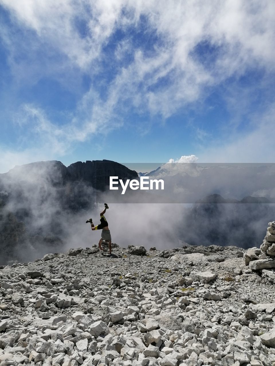 Scenic view of mountain against sky