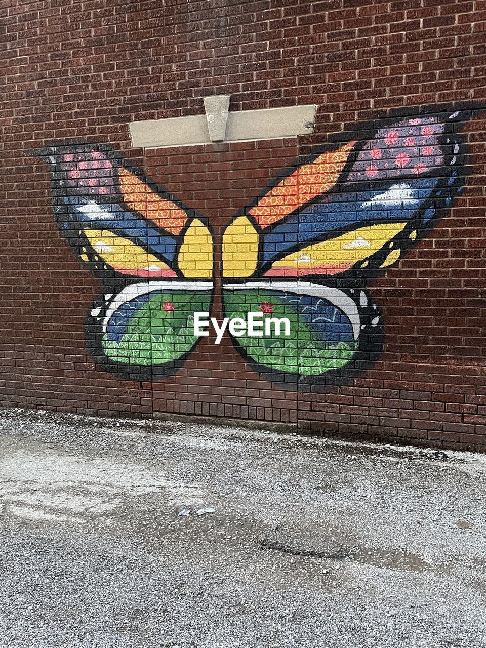 multi colored, creativity, art, no people, wall - building feature, pattern, butterfly, window, day, green, glass, outdoors, close-up, built structure, graffiti, craft, representation, architecture, wall, moths and butterflies, textured