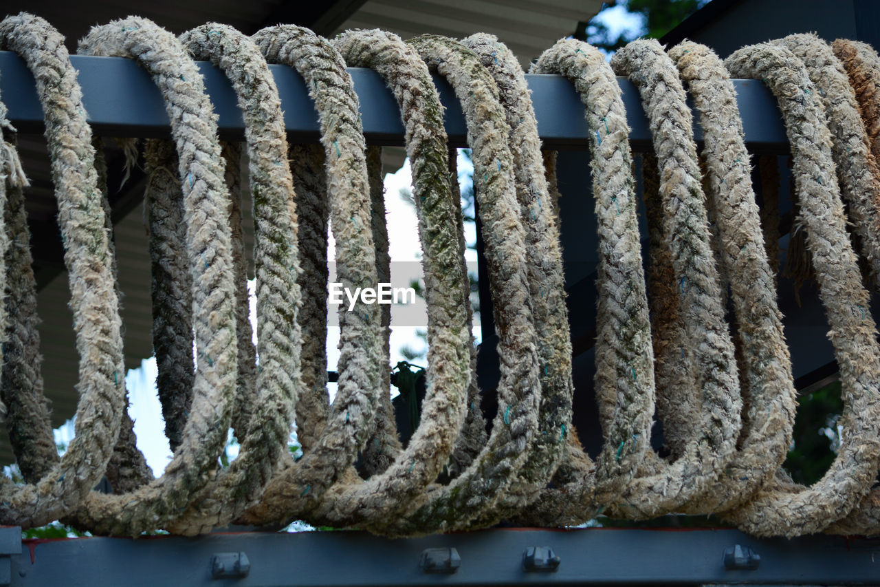 Close-up of ropes