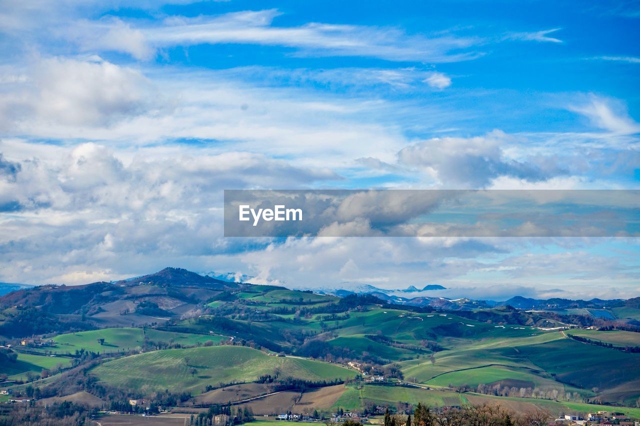 Aerial view of landscape