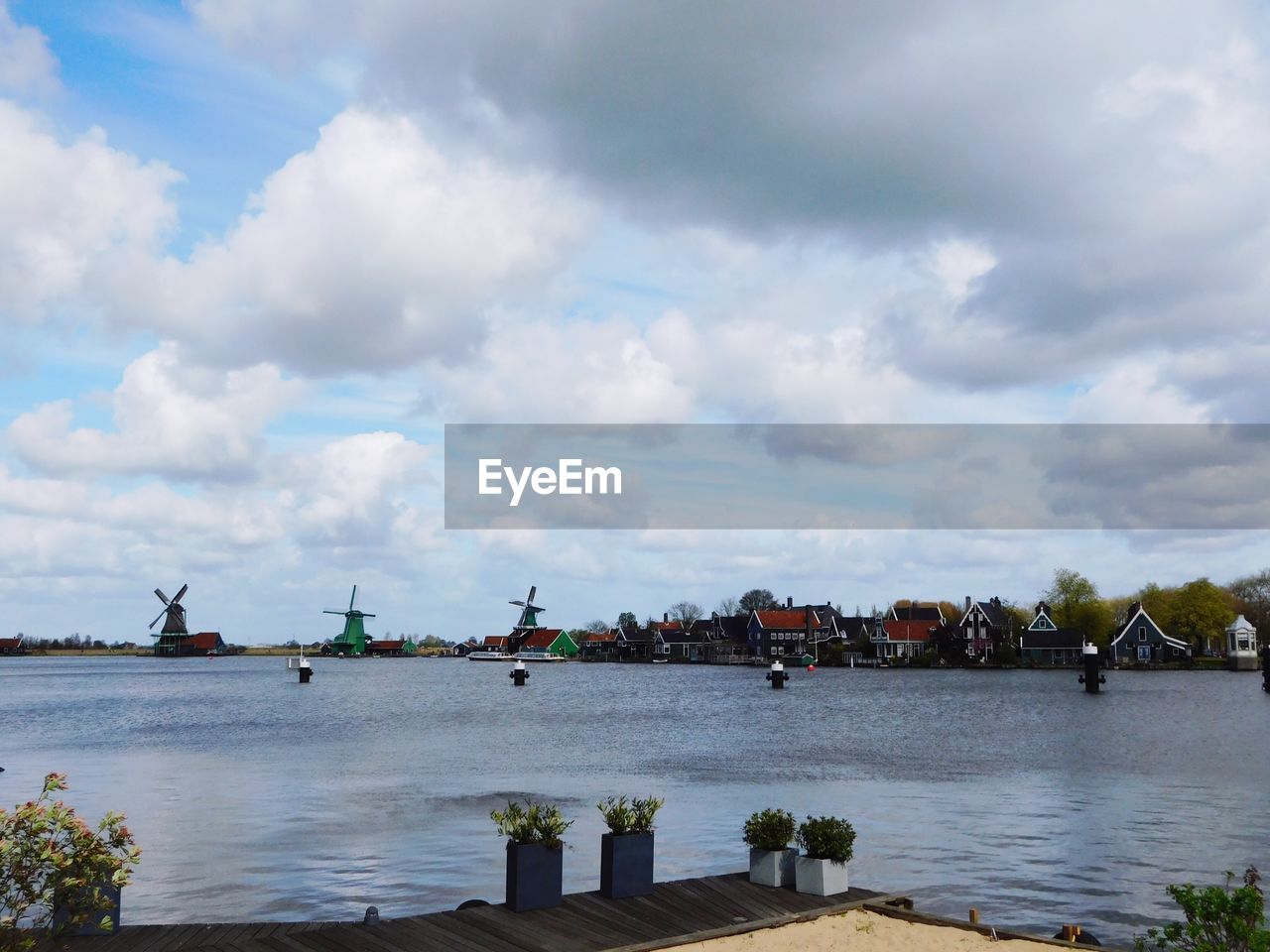 Scenic view of river against sky