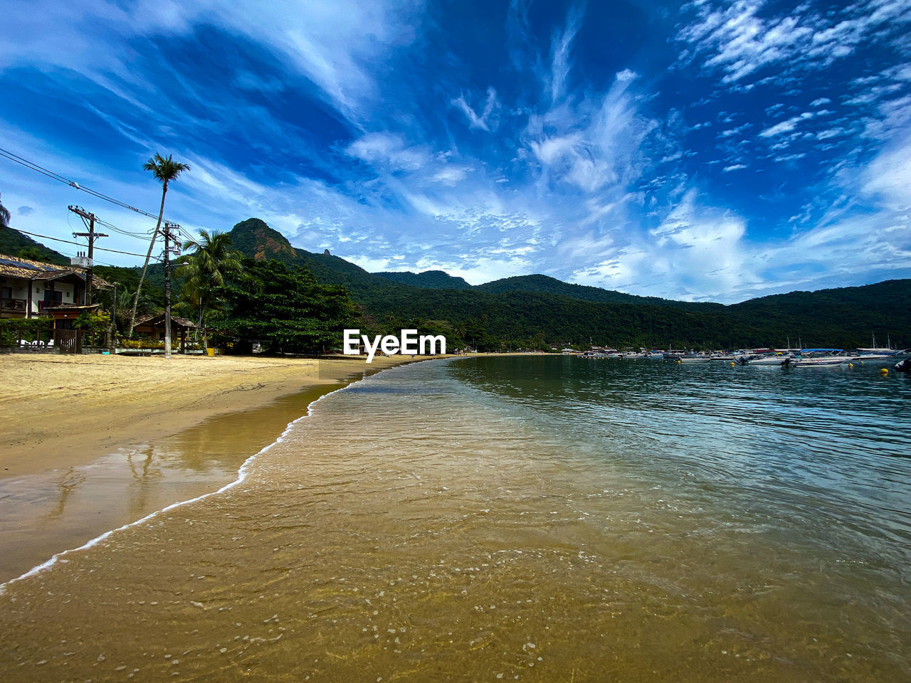 Scenic view of river against sky