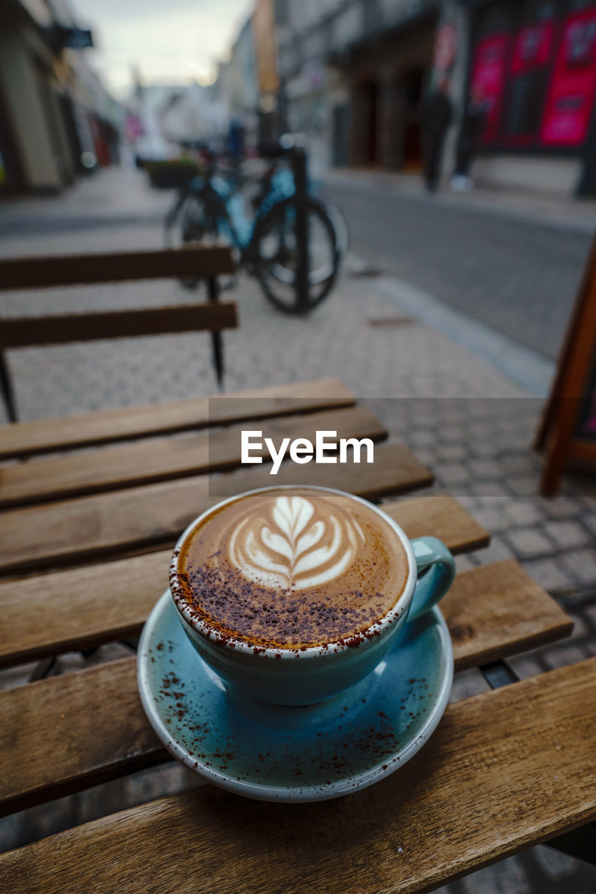 Close-up of coffee on table