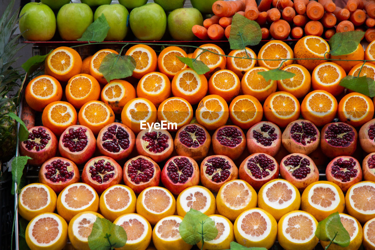 FULL FRAME SHOT OF FRUITS IN CONTAINER