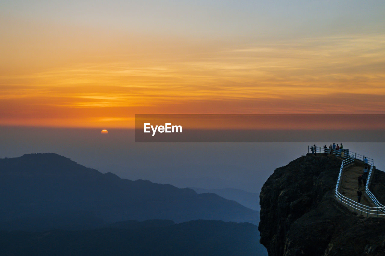 Sunset from the elephant head point, mahabaleshwar 