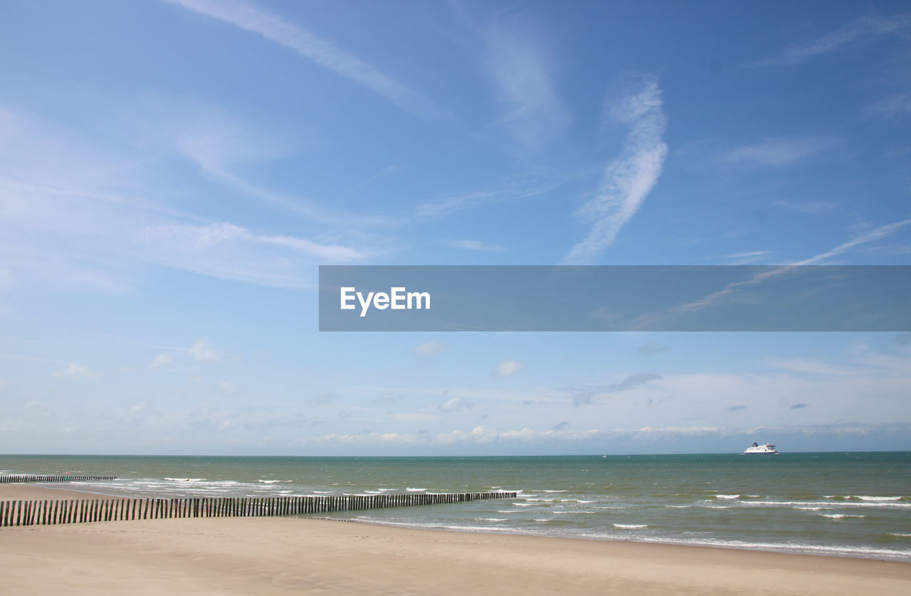 PANORAMIC VIEW OF BEACH AGAINST SKY