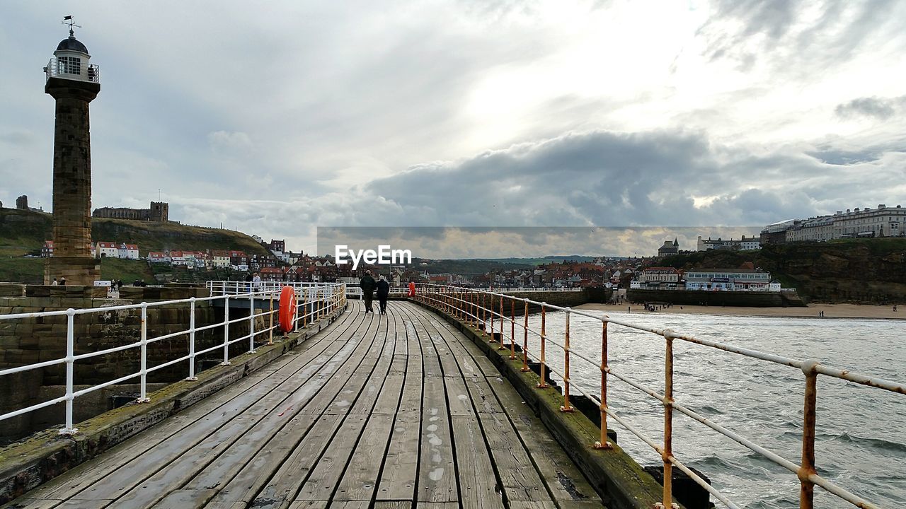 VIEW OF FOOTBRIDGE OVER SEA