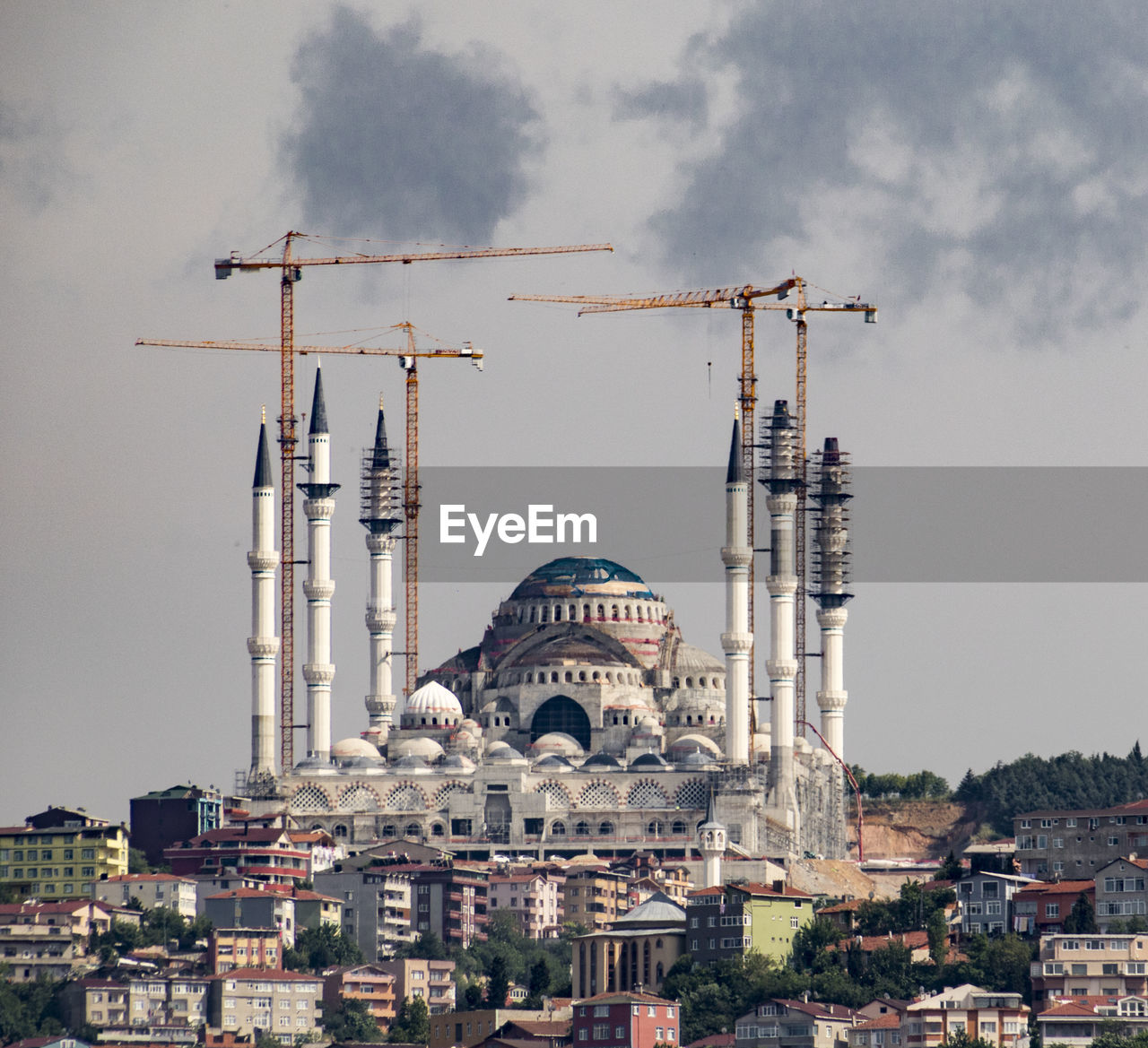 BUILDINGS AGAINST SKY