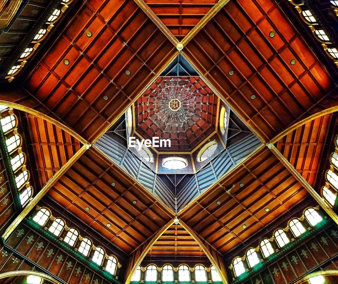 architecture, ceiling, built structure, pattern, indoors, no people, low angle view, building, roof, travel destinations, day, dome, architectural feature, ornate, shape, window, religion, geometric shape, place of worship, belief, directly below