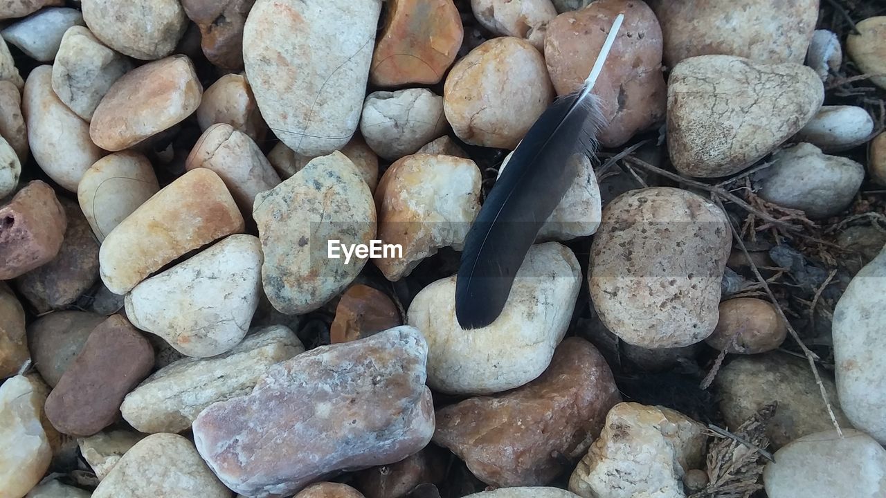 FULL FRAME SHOT OF PEBBLE PEBBLES