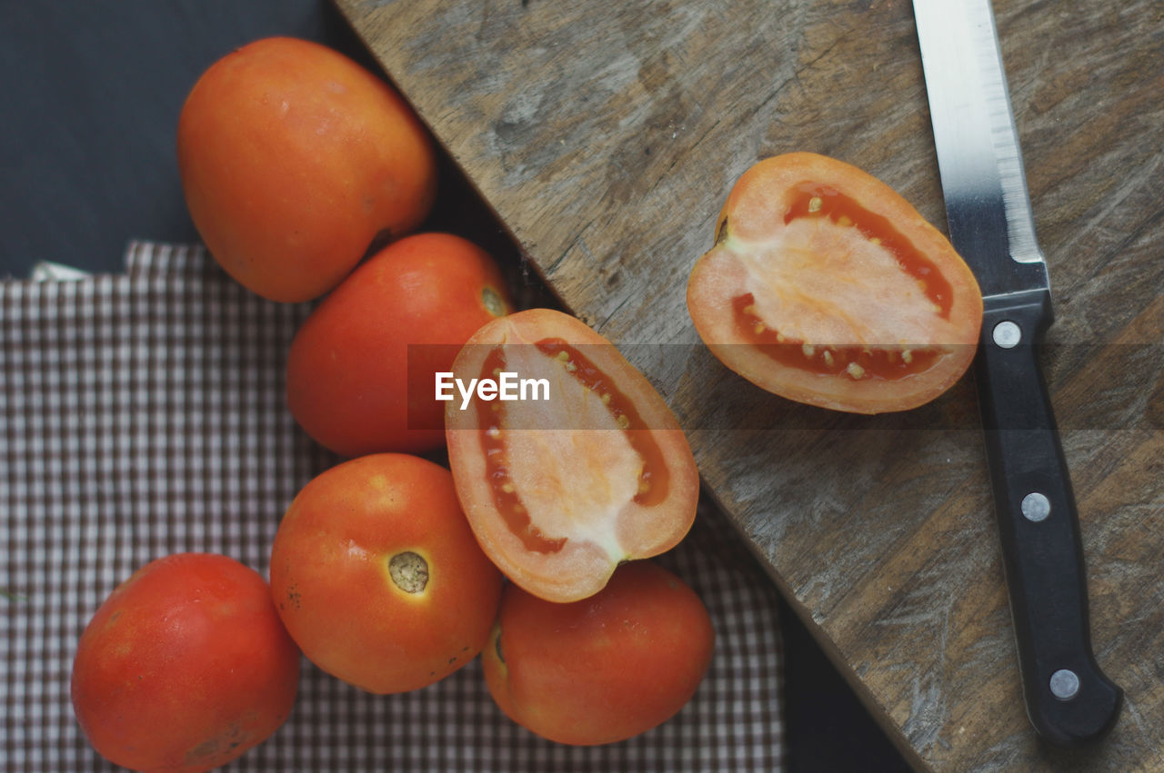 Directly above shot of tomatoes