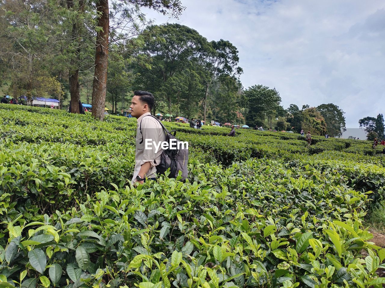 WOMAN STANDING ON FIELD