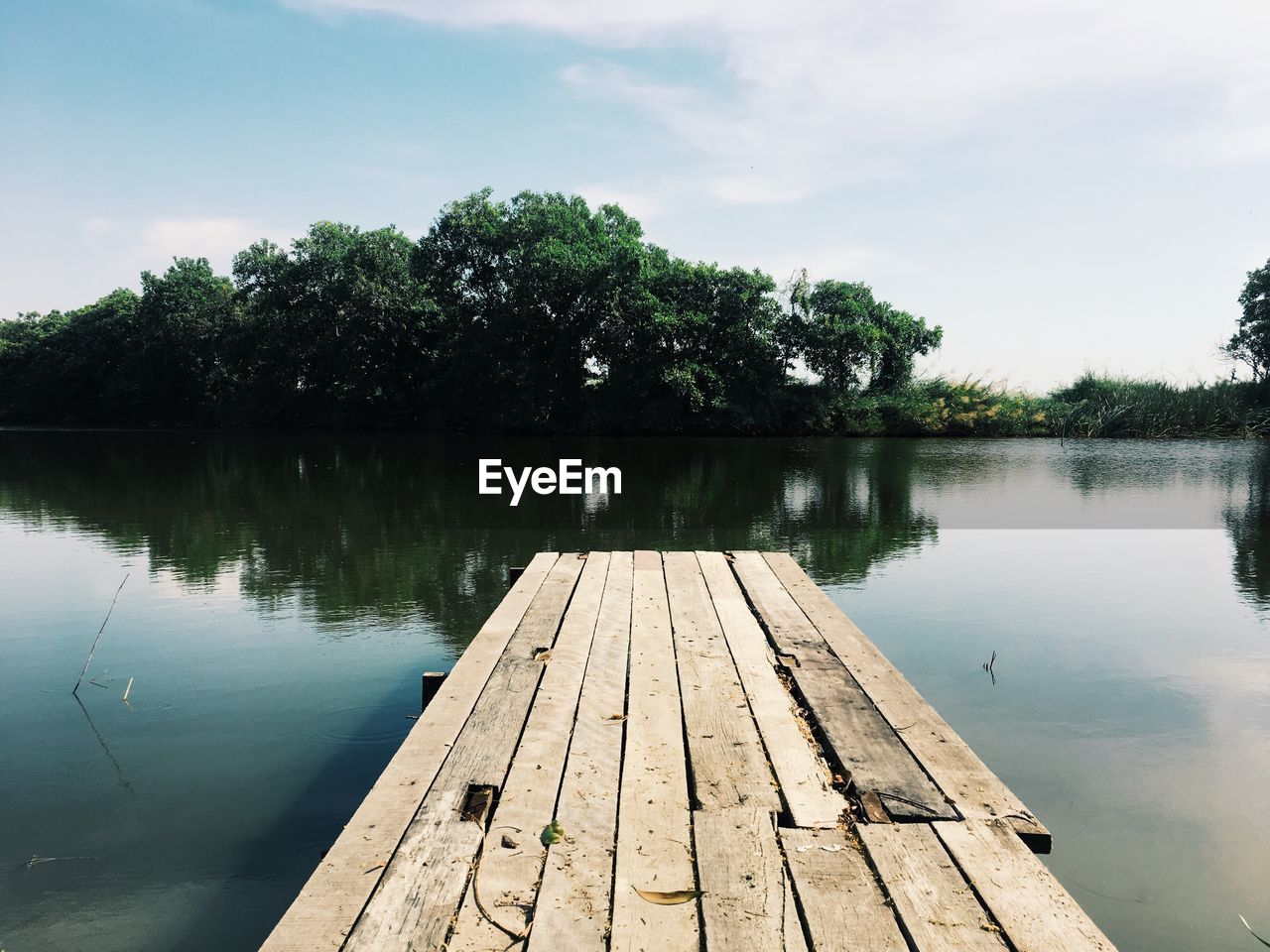 PIER OVER LAKE