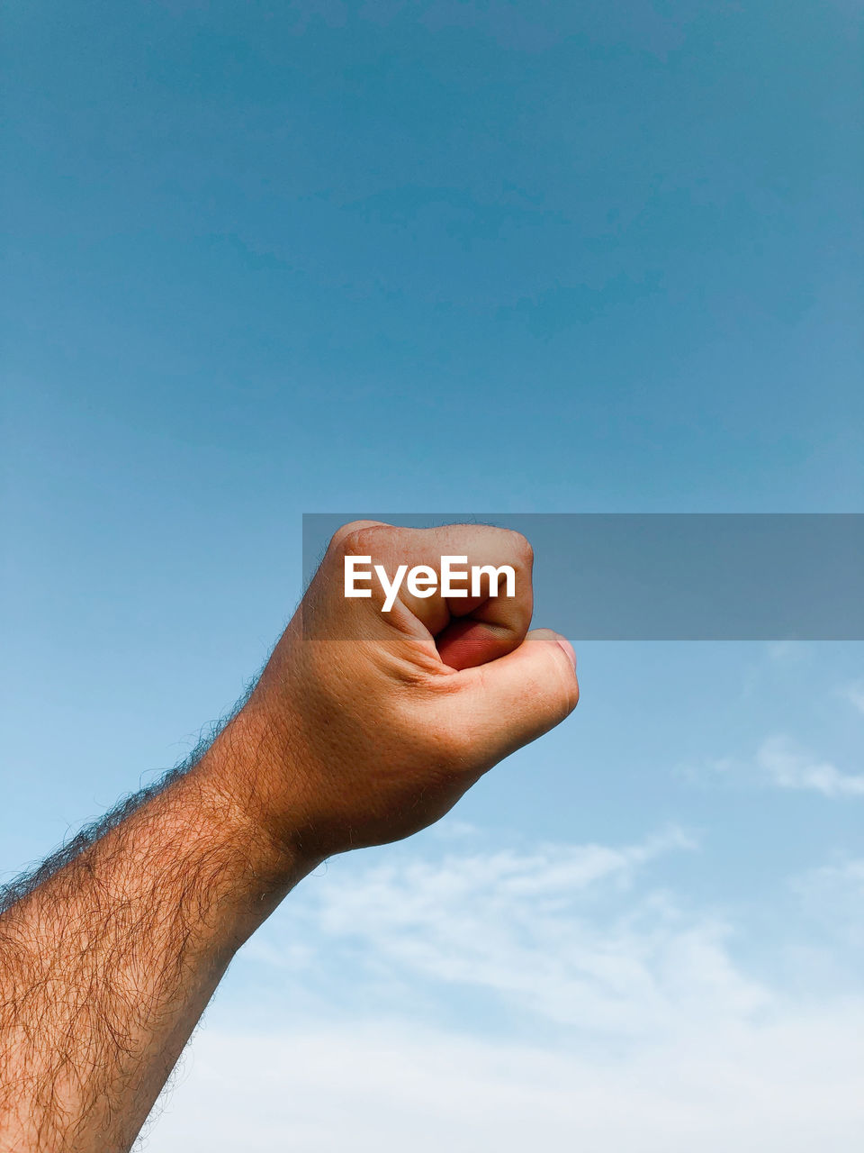 hand, blue, sky, finger, limb, arm, one person, copy space, nature, men, cloud, gesturing, close-up, day, adult, outdoors