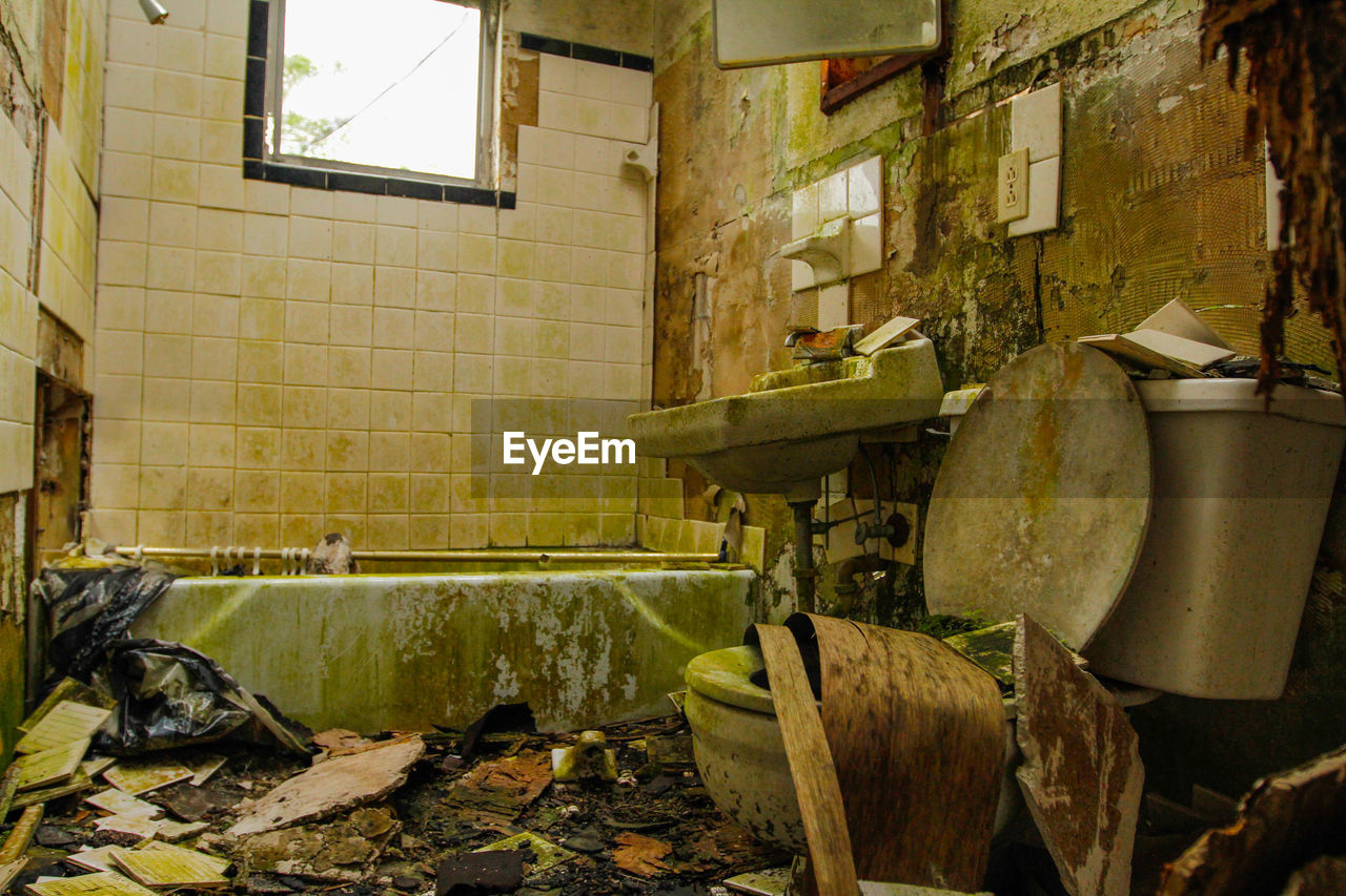 Abandoned bathroom at home