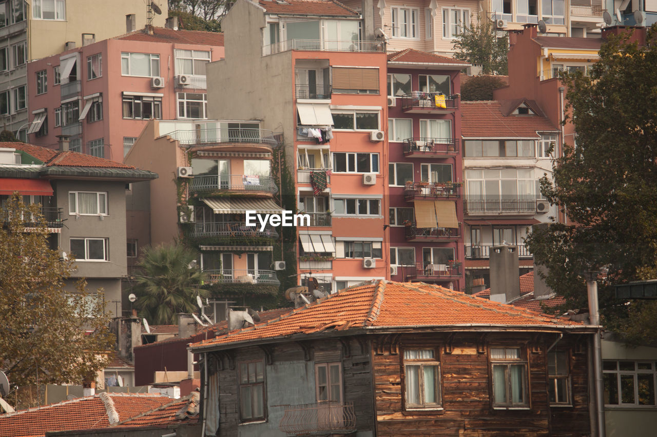 Low angle view of houses